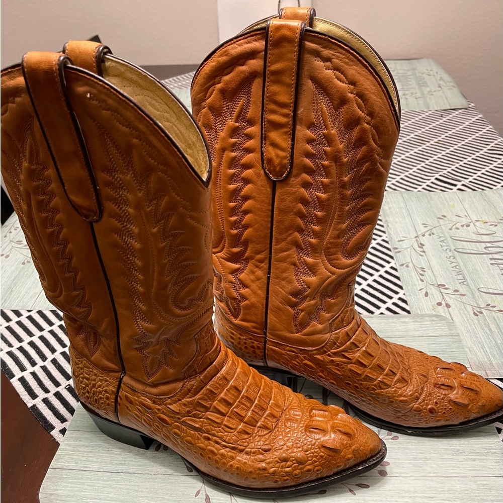 COPY - Dan Post Caiman Print Boots Size 10D